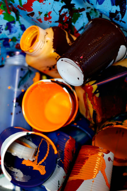 istock a group of colored glassess and paint 967095738