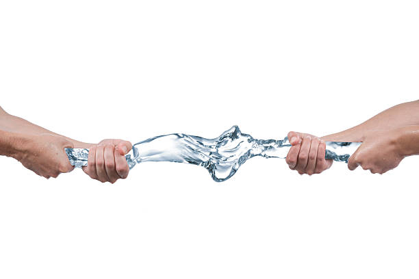 istock Tug of war with water 96709645