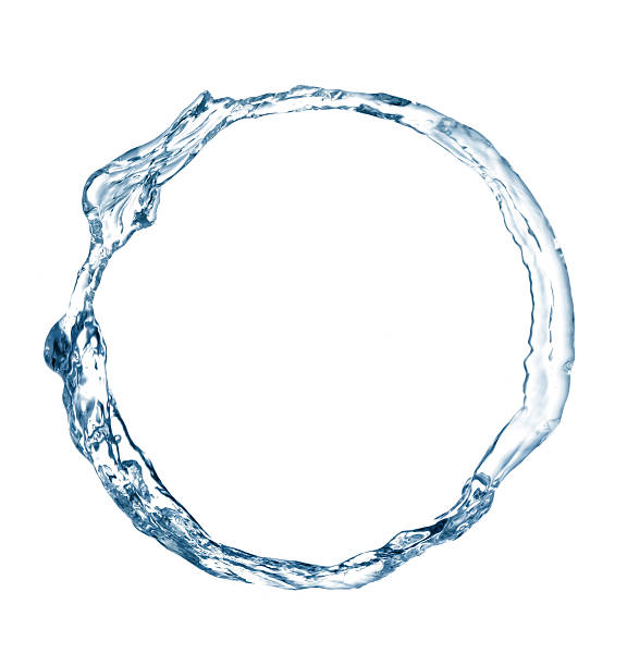istock Ring of clear water on a white background 96709731