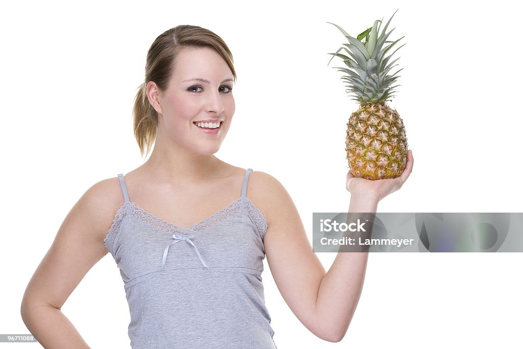 Woman with pineapple  Adult Stock Photo