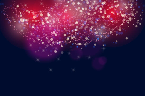 istock Abstract Sparkling Stars Golden Holiday Background bokeh effect. 967121352