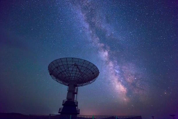 istock Galaxy and radio telescope 967124984
