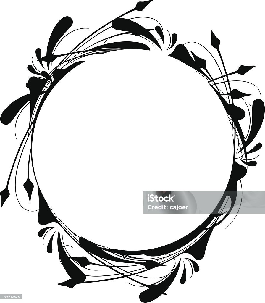 Floral Frame - Lizenzfrei Rand Vektorgrafik