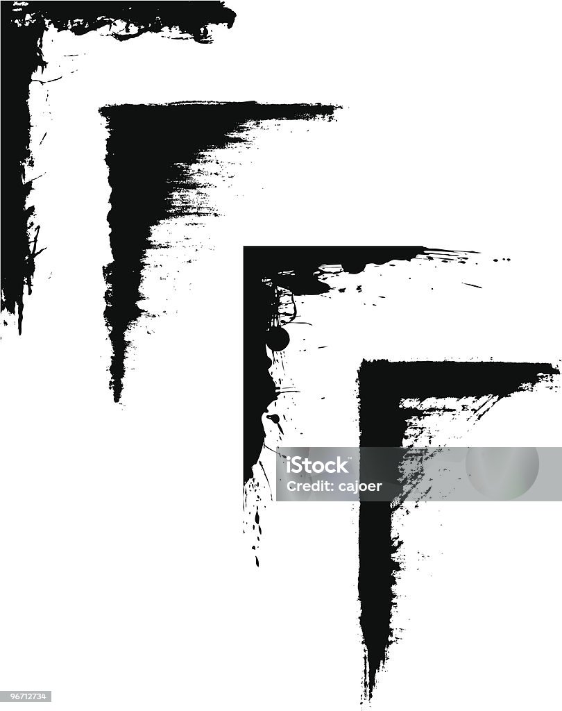 Grunge ensemble d'angle - clipart vectoriel de Abstrait libre de droits
