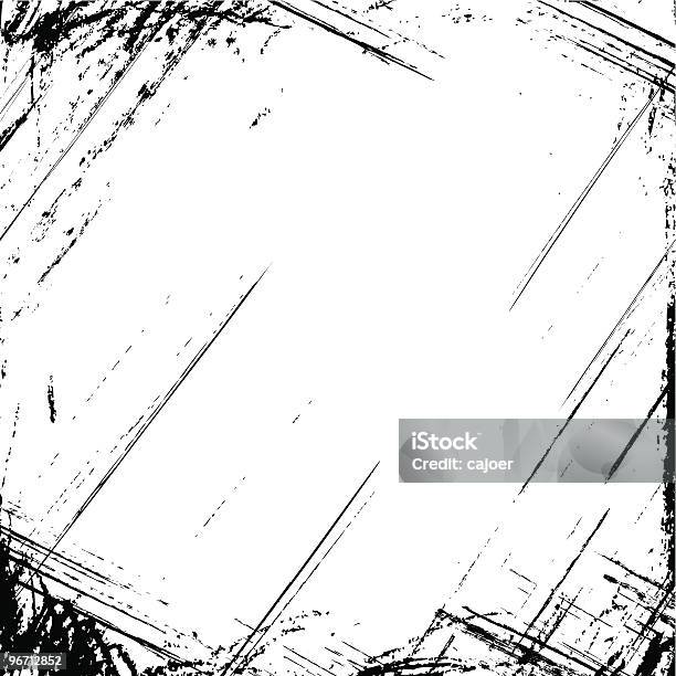 Moldura Grunge - Arte vetorial de stock e mais imagens de Arranhado - Arranhado, Danificado, Desarrumação