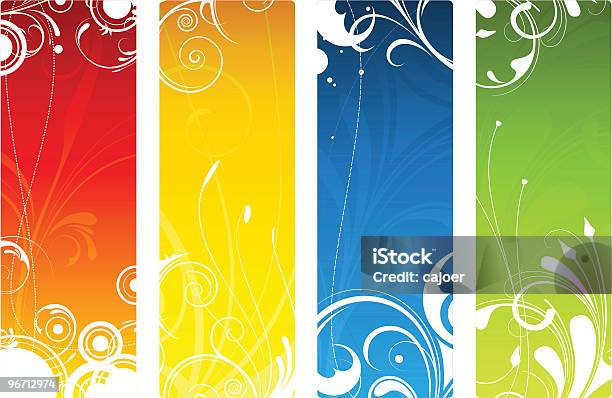 Floral Banner Collection Stock Illustration - Download Image Now - Collection, Template, Backgrounds