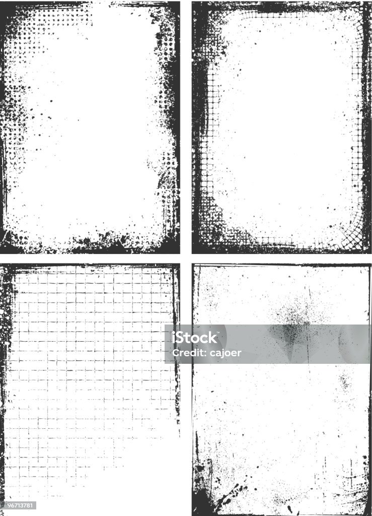 Grunge-Frames - Lizenzfrei Abstrakt Vektorgrafik