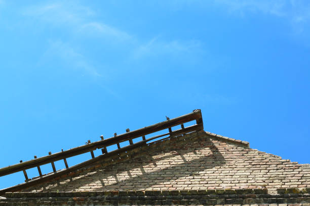 istock old castle roof and sky 967137920