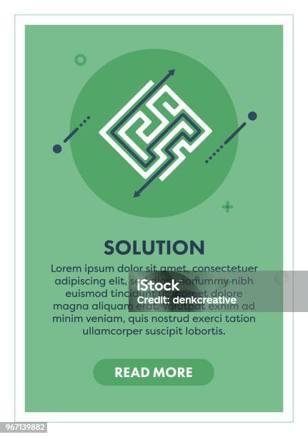 Sysolution Banner Solution Concept Banner Stock Illustration - Download Image Now - Maze ...