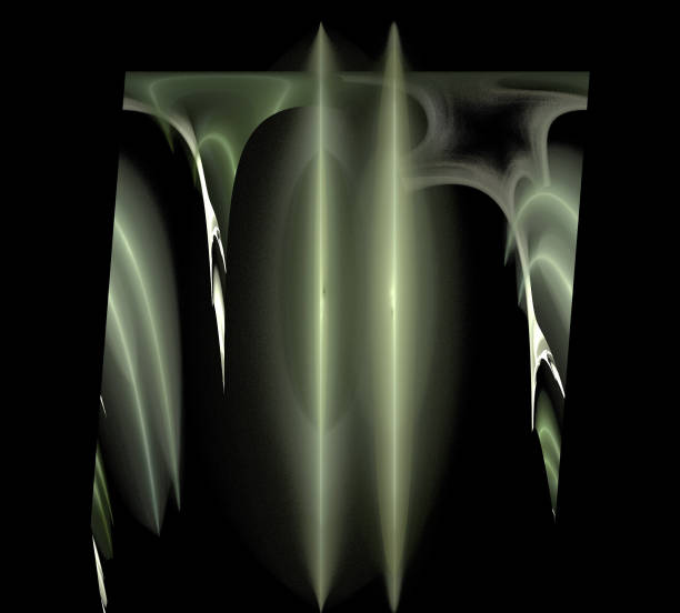 istock image of one Digital Fractal on Black Color 967148198