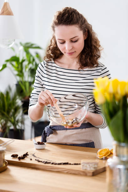 istock Woman preparing natural cosmetics 967163332