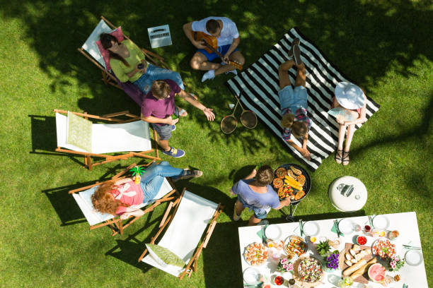 istock Garden party with grilled food 967190706