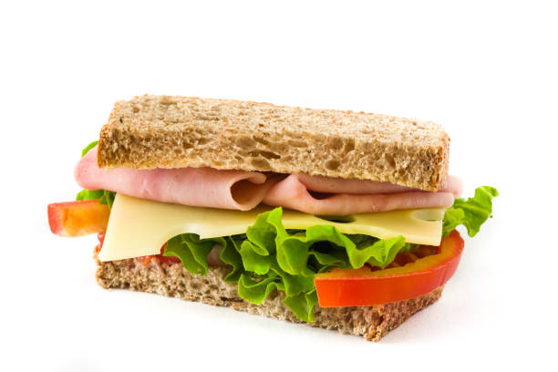 istock Sandwich with ham, cheese and vegetables 967196052