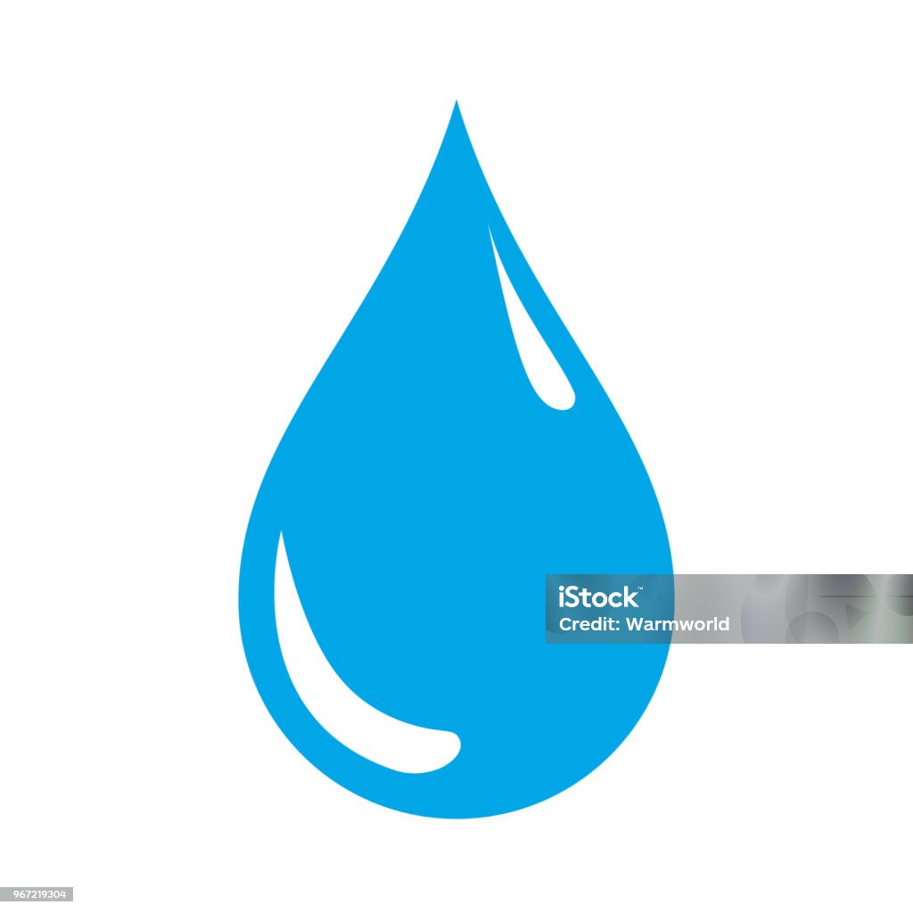 Drop icon on white background. Water icon. Vector. Teardrop stock vector