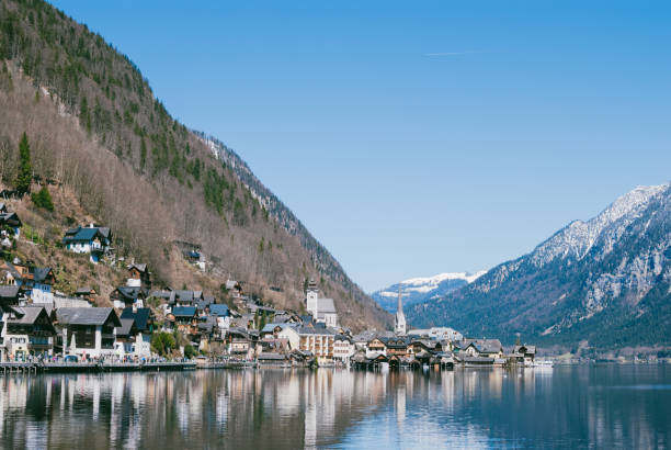 istock Panoramic view of Hallstatt village located in Austria. 967219674