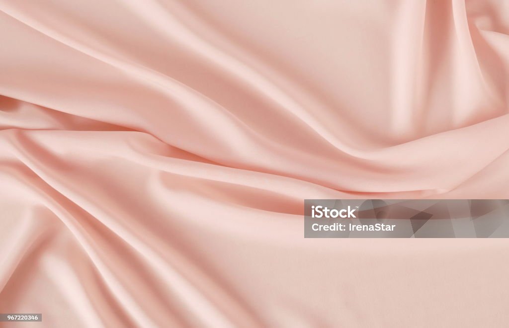 silk fabric  in pastel color background texture Pink Color Stock Photo