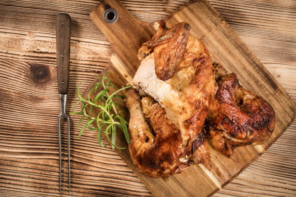istock Pieces of roasted chicken. 967239806