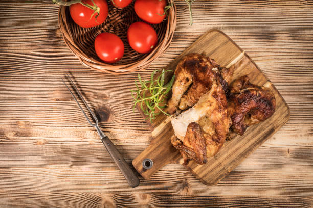 istock Pieces of roasted chicken. 967239982