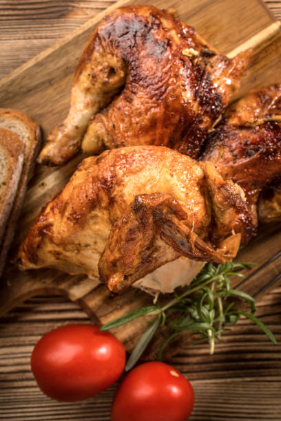 istock Pieces of roasted chicken. 967242684