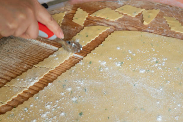 istock Browse homemade pasta for the Laganas. Typical Italian pasta. 967242912