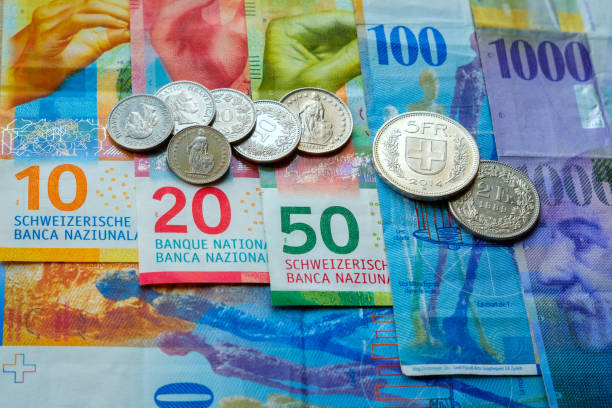 istock Swiss money banknotes and coins 967264860