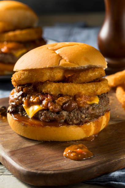 istock Homemade Barbecue Chili Cheeseburger 967276470