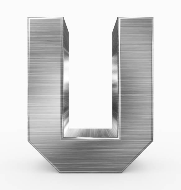 istock letter U 3d cubic metal isolated on white 967279674