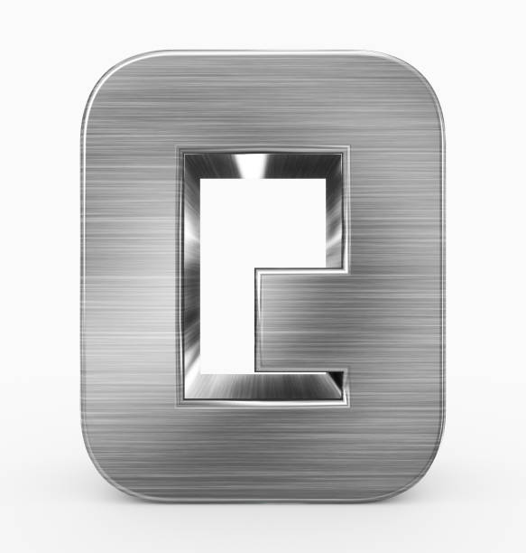 istock letter Q 3d cubic rounded metal isolated on white 967280268