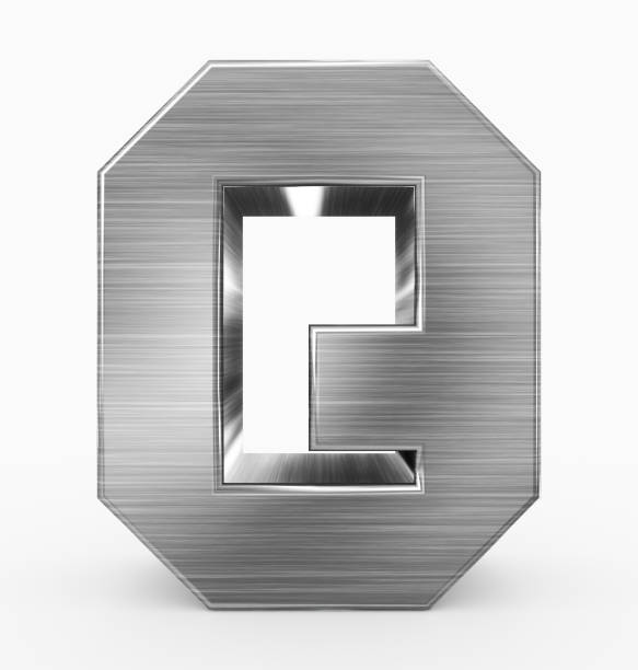 istock letter Q 3d cubic metal isolated on white 967280340