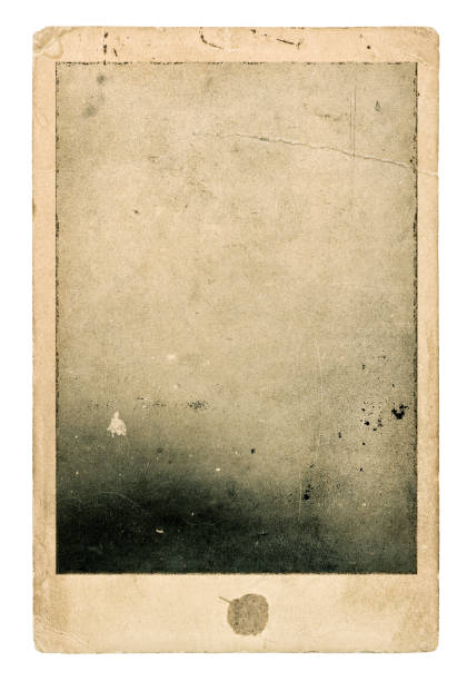 istock Old photo cardboard Used paper sheet 967304340