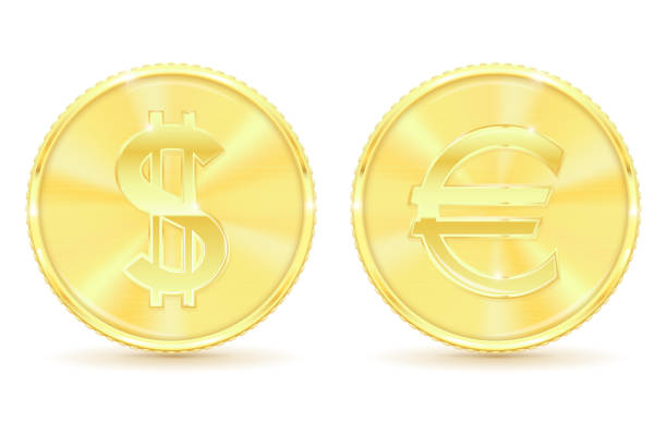 istock US dollar and Euro currency golden coins 967304810