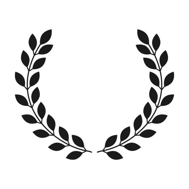 Laurel wreath icon on white background. Vector