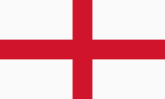 Vector flag of England. Proportion 3:5. English national flag. Vector EPS 10
