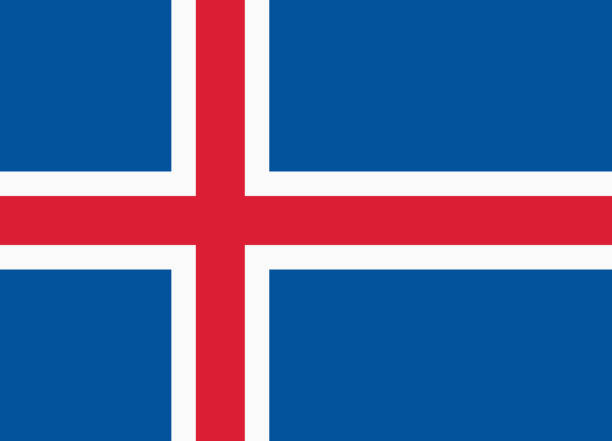 Vector flag of Iceland. Proportion 18:25. Icelandic national nordic or scandinavian cross flag. Vector flag of Iceland. Proportion 18:25. Icelandic national nordic or scandinavian cross flag. Vector EPS 10 cross functional team icon stock illustrations