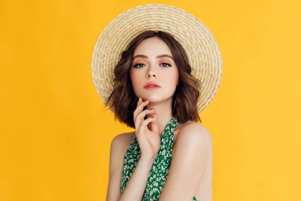 istock Beautiful girl wearing hat 967321130