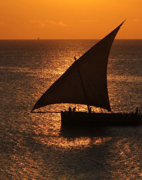 istock Boat in front of the sunset 967332794