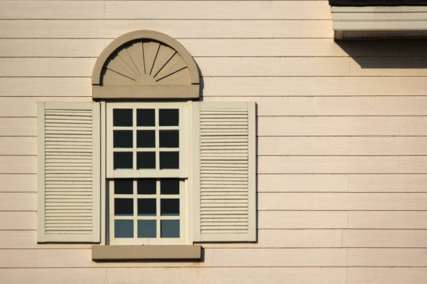 istock vintage window on wooden wall 967345928