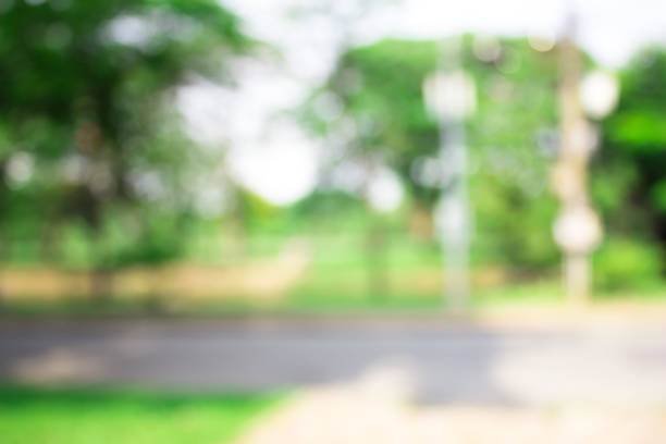 istock green blurred backdrop of nature, circle light wallpaper, white bokeh background 967374610