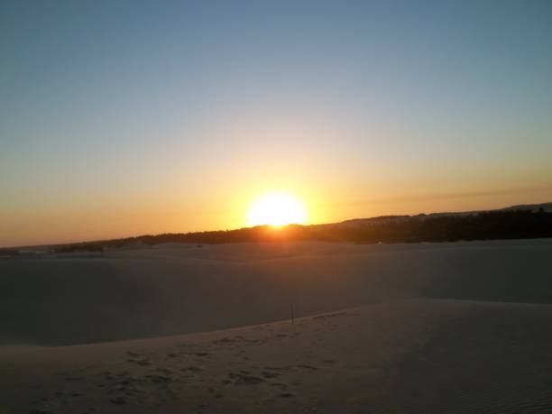 istock Sunset in the dunes in brazil 967423260