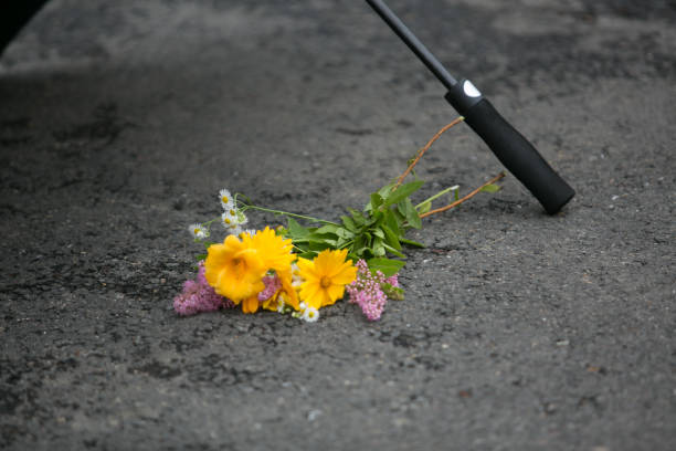 istock Flowers on the street & Umbrella 967468228
