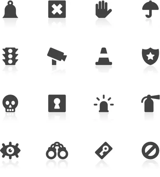 Vector illustration of Surveillance and Security Icons