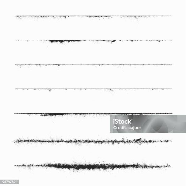 Thin Dirty Edges Stock Illustration - Download Image Now - At The Edge Of, Rough, Border - Frame