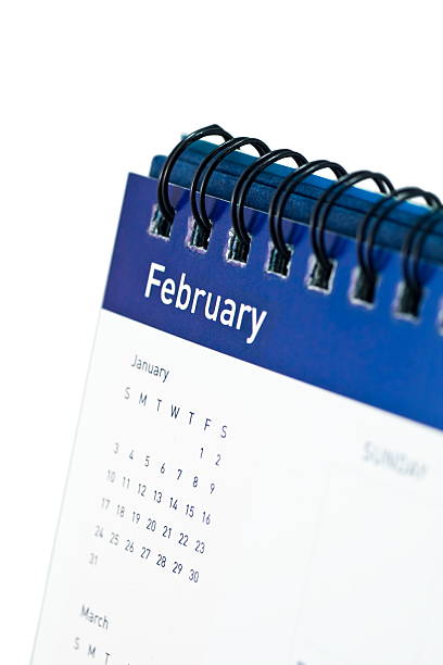 February  desk calendar february 2010 stock pictures, royalty-free photos & images