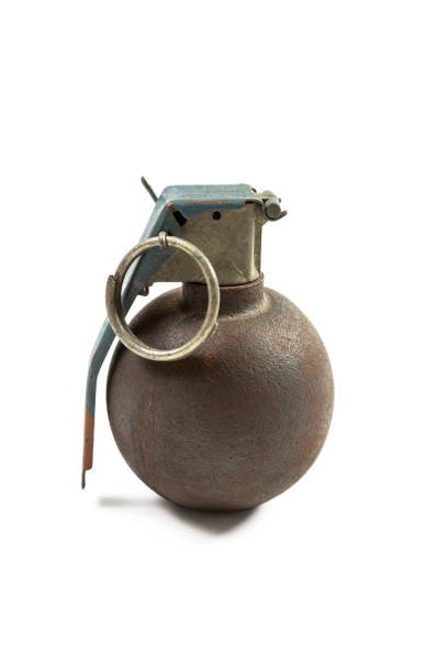 istock Vintage Hand Grenade Isolated on White 967494234