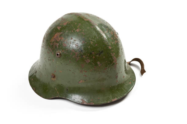 istock Vintage Bulgarian Helmet Isolated 967494344