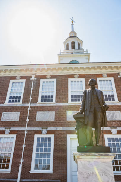 istock George Washington in front of Independence Hall 967508790