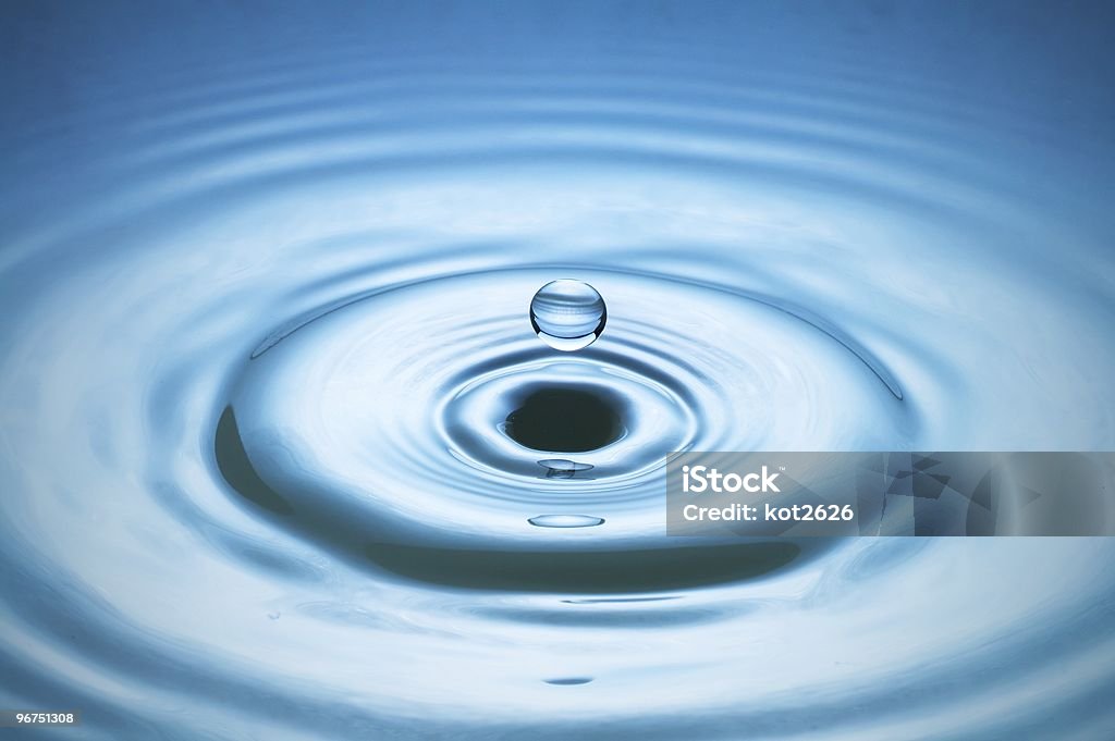 Gota - Royalty-free Azul Foto de stock