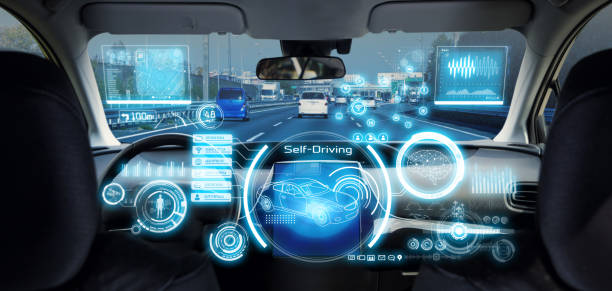 istock Cockpit of futuristic autonomous car. 967522166