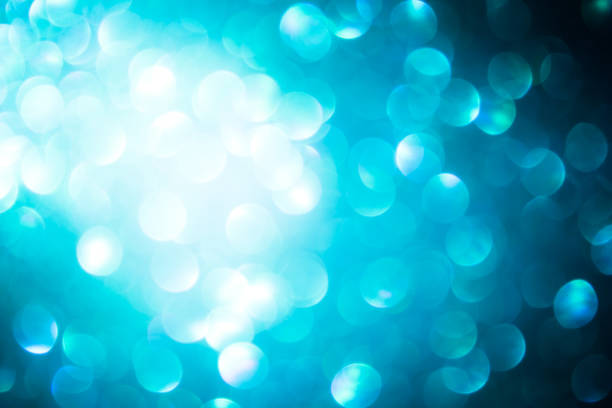 istock blue blur abstract background. bokeh Christmas blurred beautiful shiny Christmas lights. 967530268
