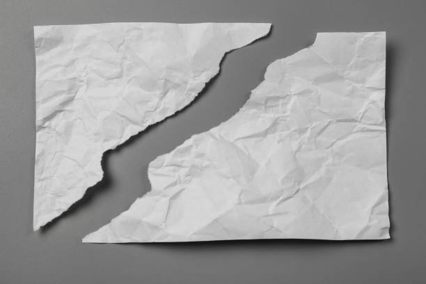istock white torn paper on gray background. collection paper rip 967533578